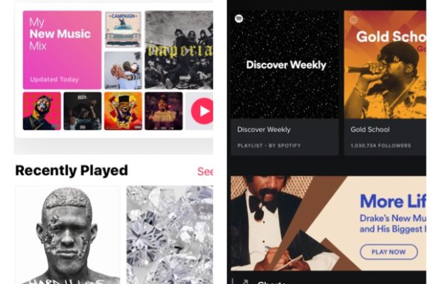 Apple Music and Spotify Faceoff