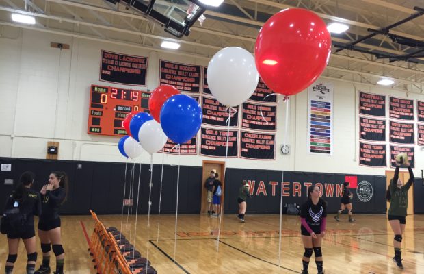 Volleyball Teams Salute Veterans in Military Themed Match