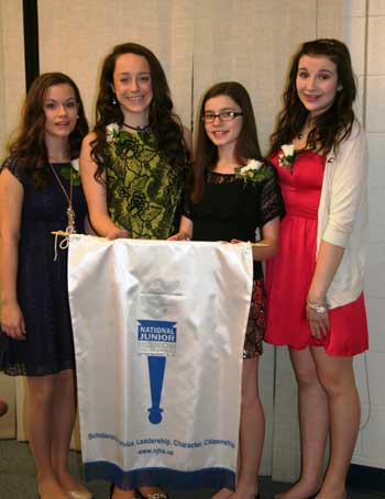 PRESS RELEASE::  NJHS Induction Ceremony