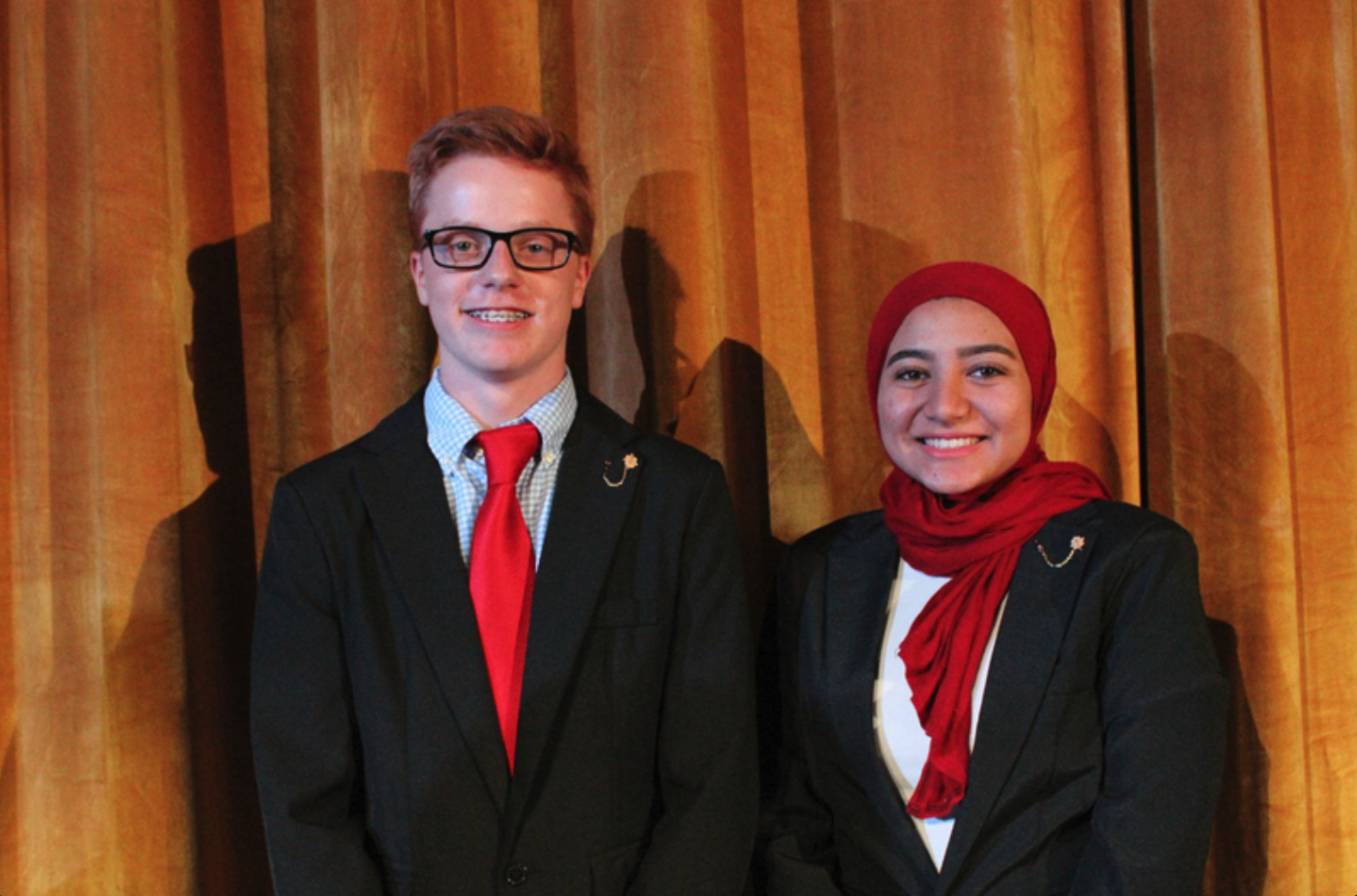 Ethan Valentino and Yasmeen Galal: Student Body President and Vice President